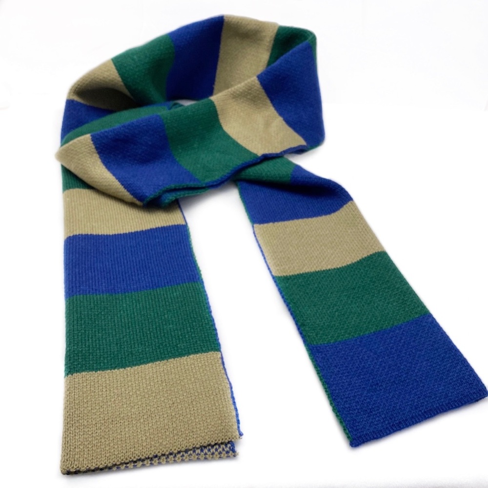 Unisex Winter Knit Colorblock Scarf